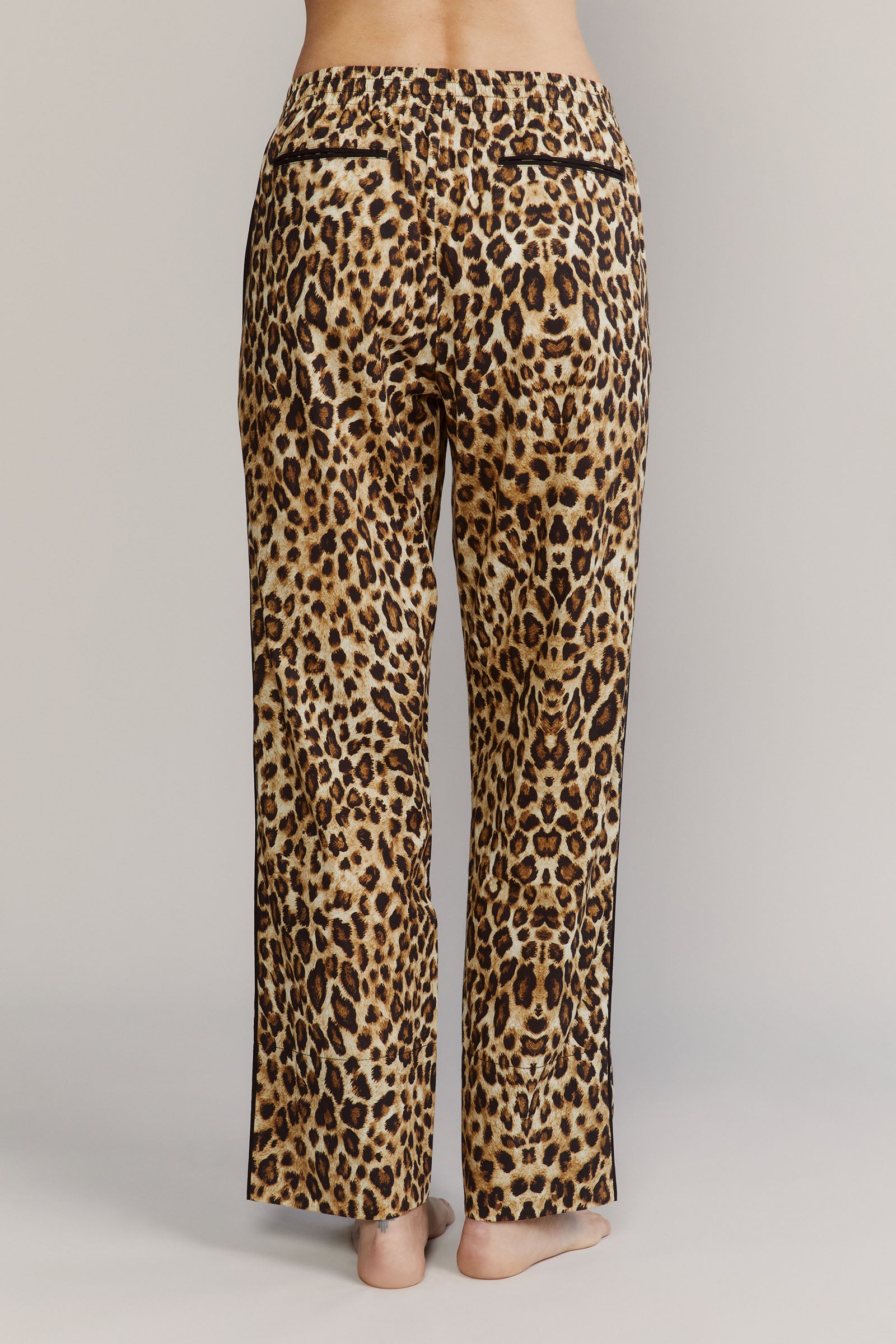 Katro - Broad Beach Leopard Back Pants