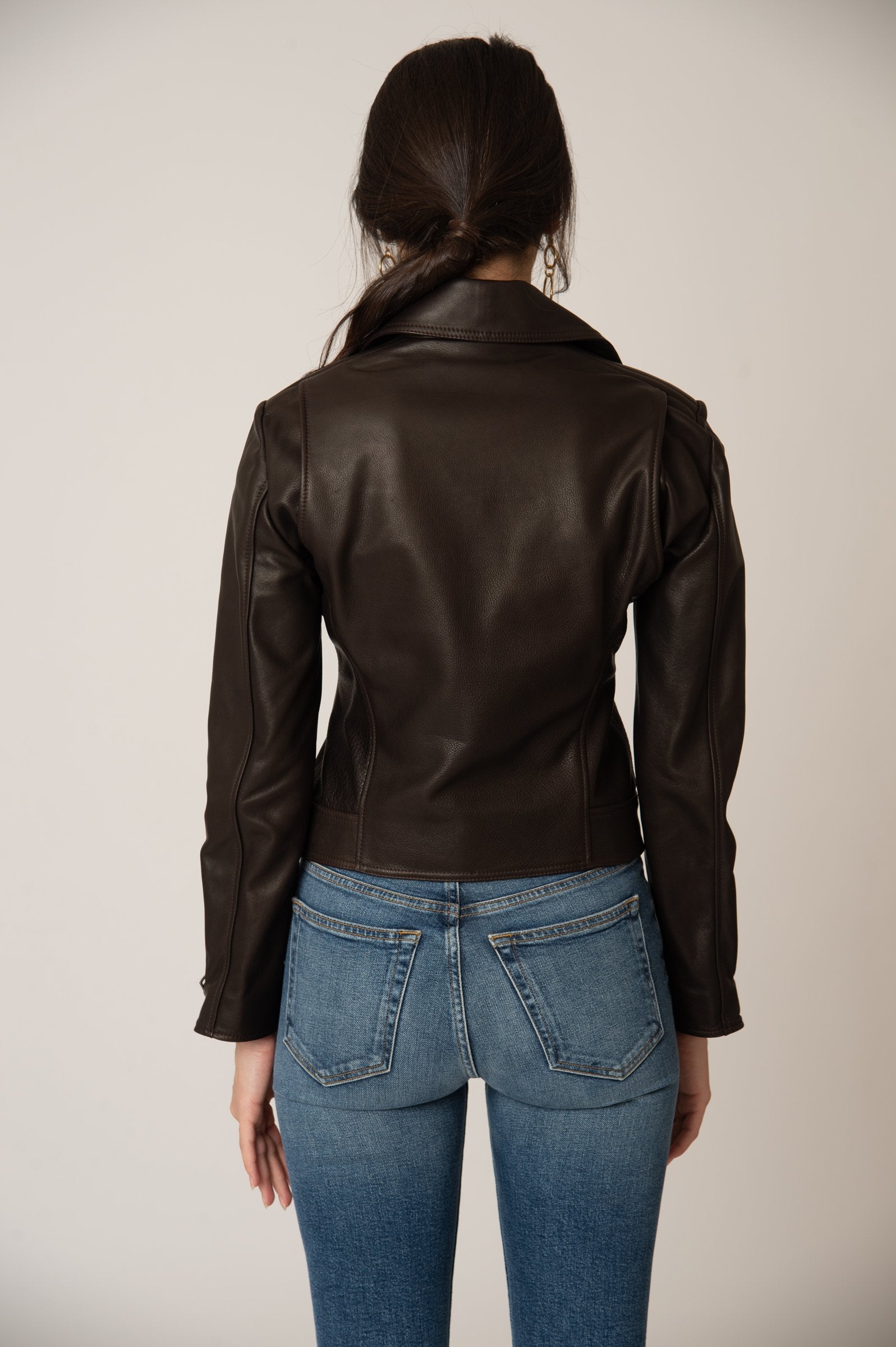 Katro Laurel Canyon Leather Jacket Brown