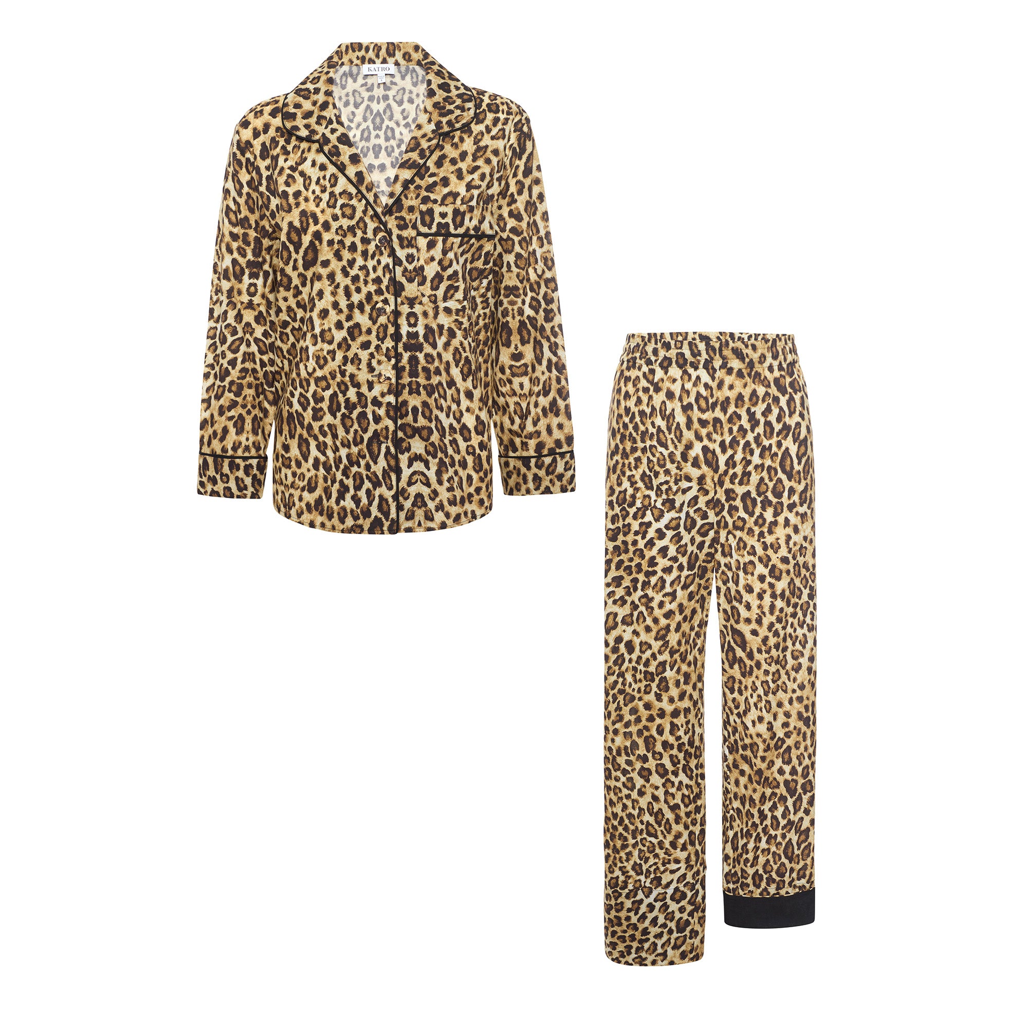 Broad Beach Leopard Cotton Pajamas