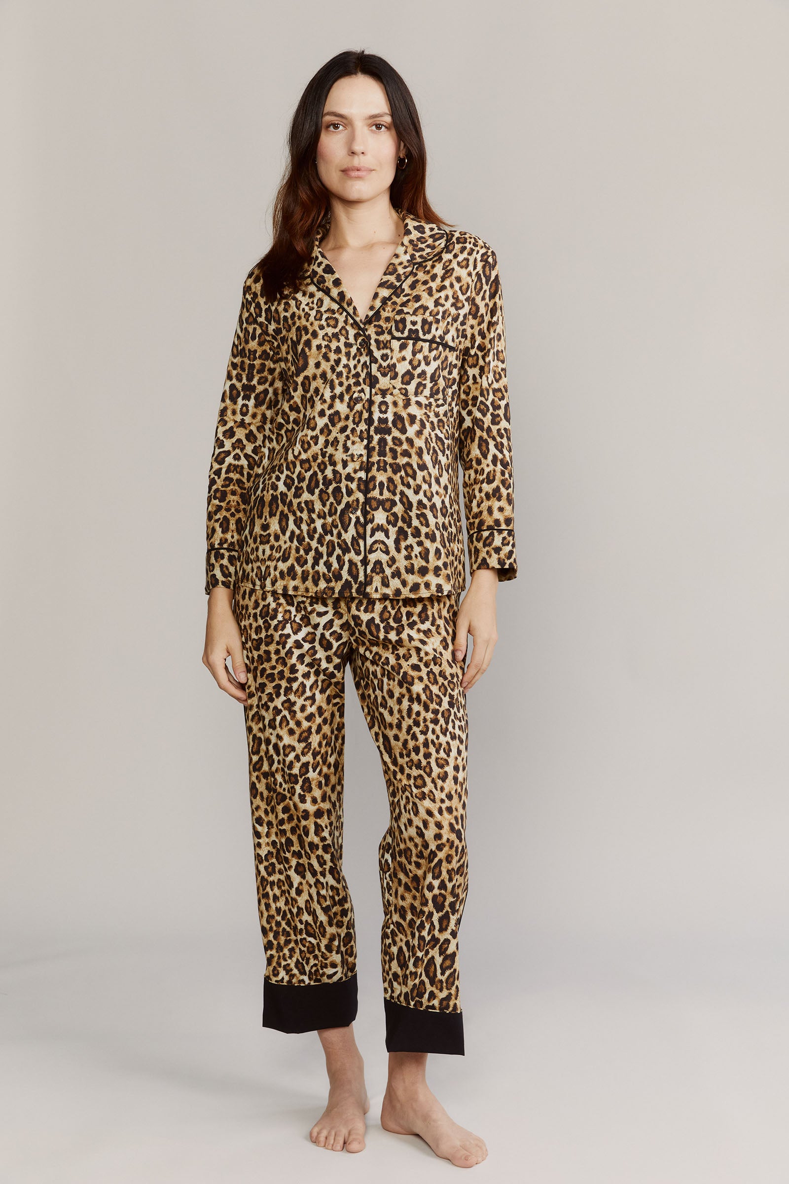 I*P様 50s SEARS leopard pajamas del mar コ Broad Beach Leopard Cotton Pajamas