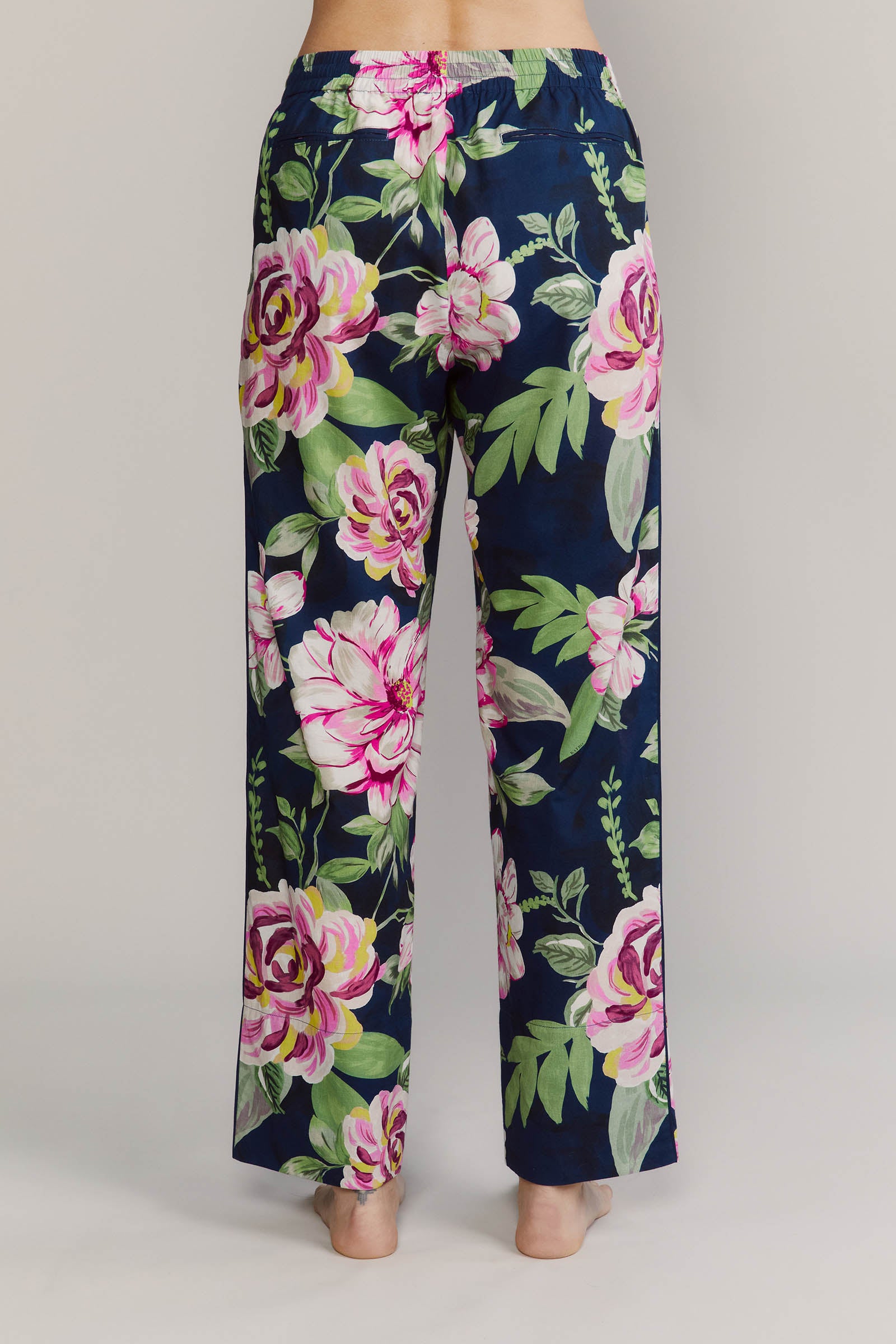 Broad Beach Pants Pink Peonies 