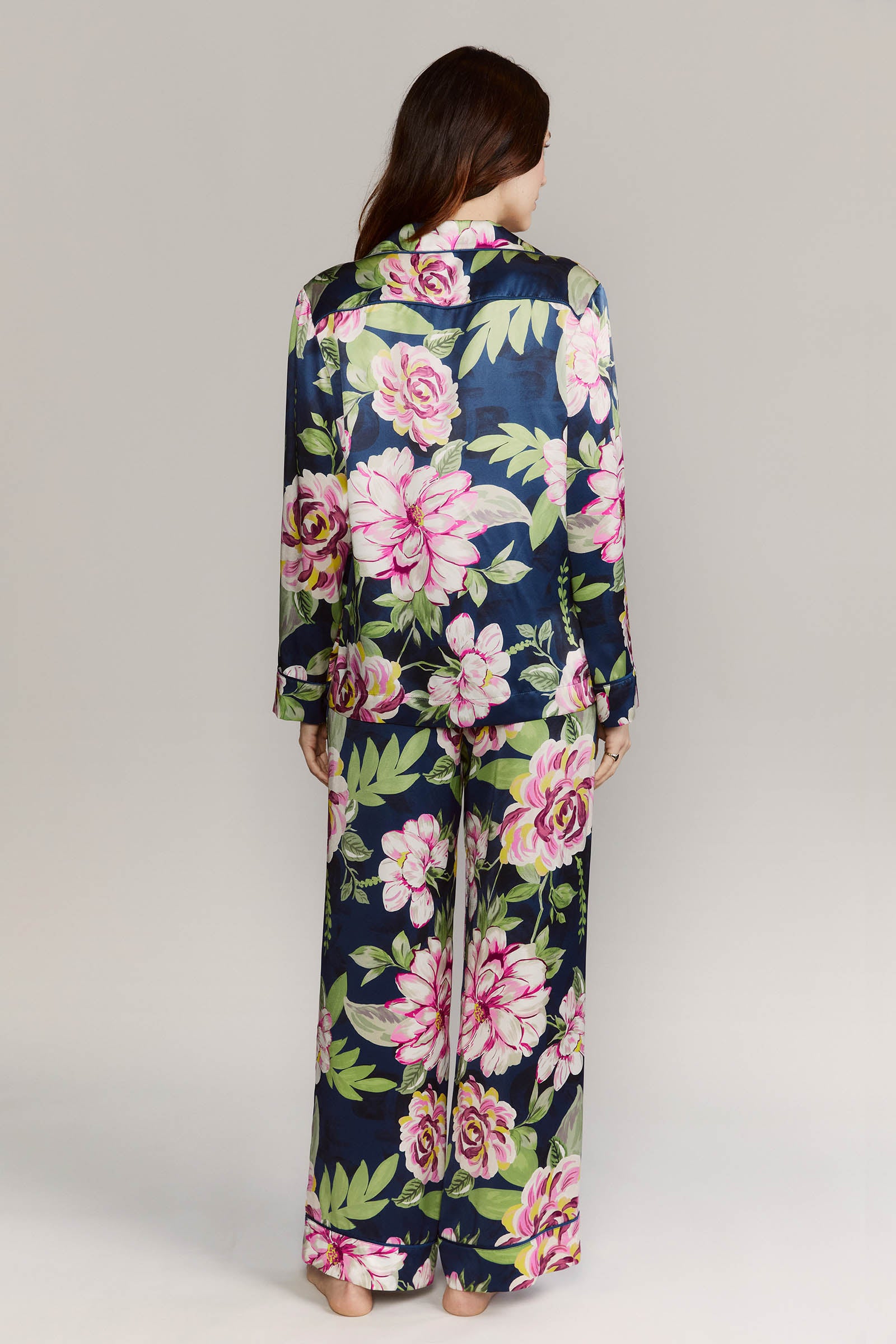 Colony Back Pink Peonies Silk