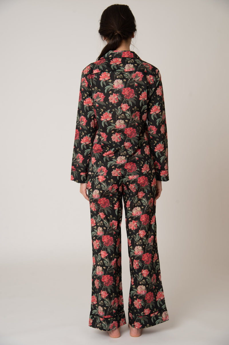 Katro Colony Cotton Pajama Set Decadent Blooms