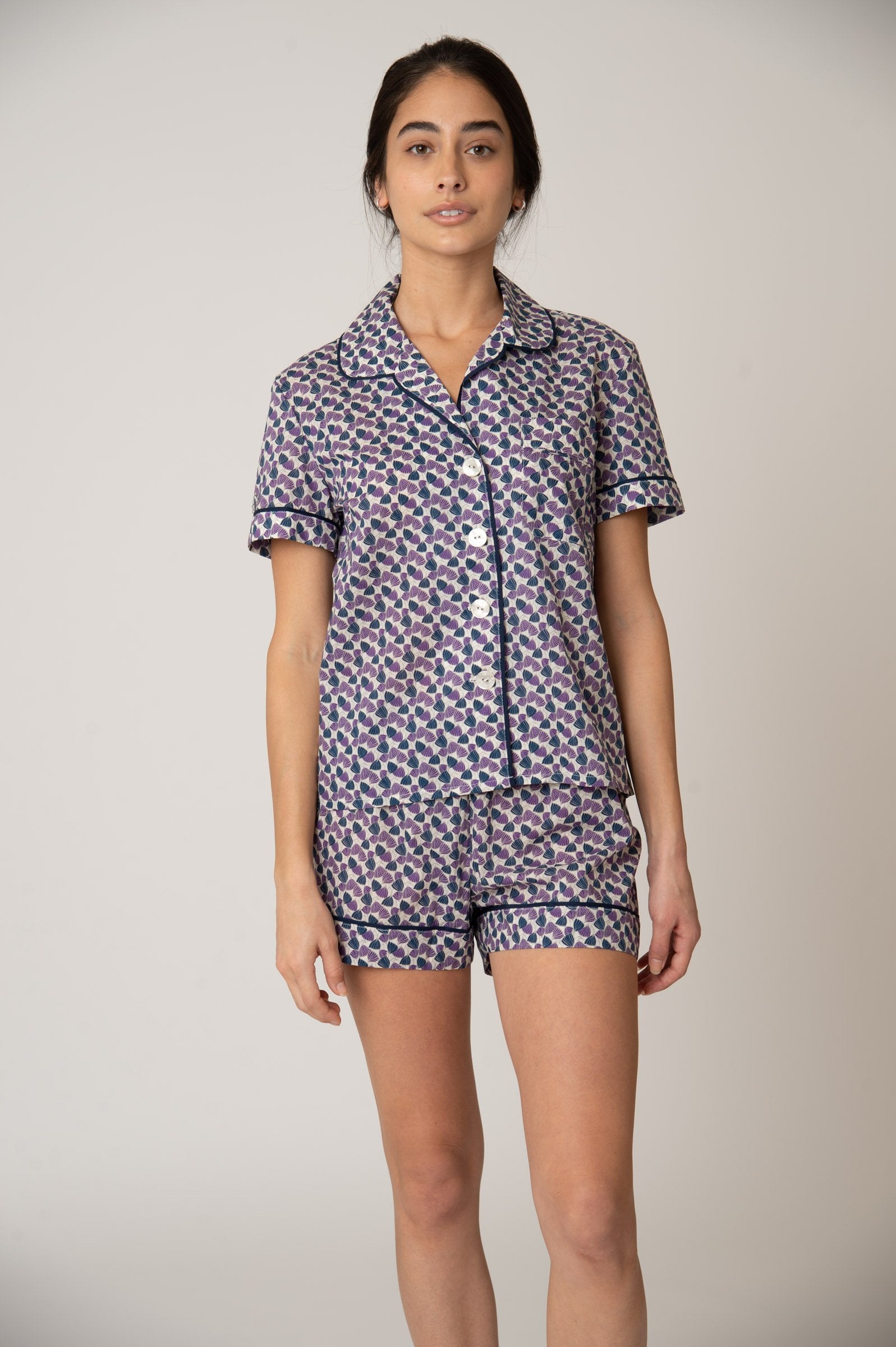 Katro Latigo Pajama Shorts Set Deco Wings