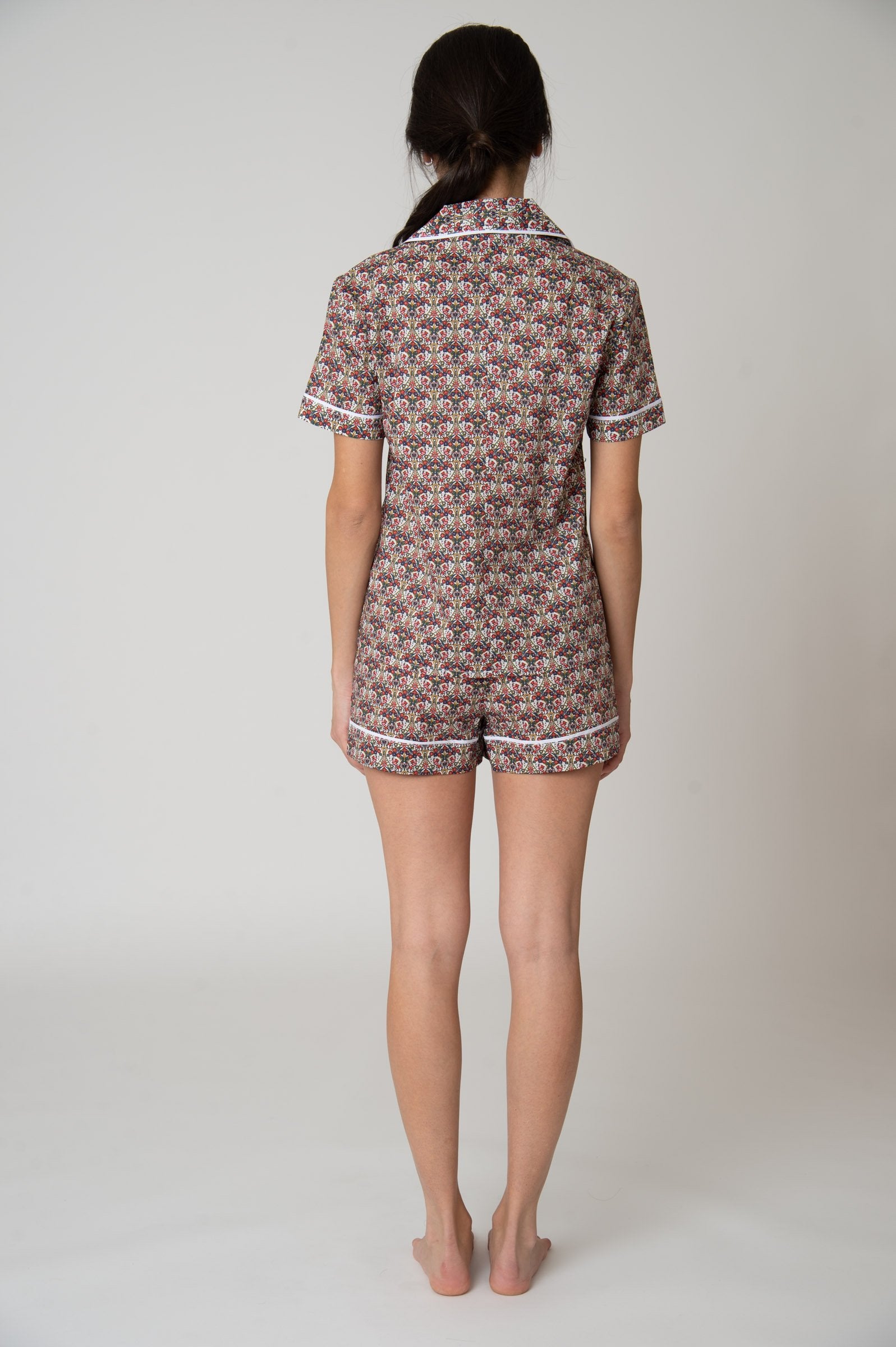 Katro Latigo Pajama Shorts Set Morris Butterfly