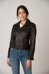 Katro Laurel Canyon Leather Jacket Brown